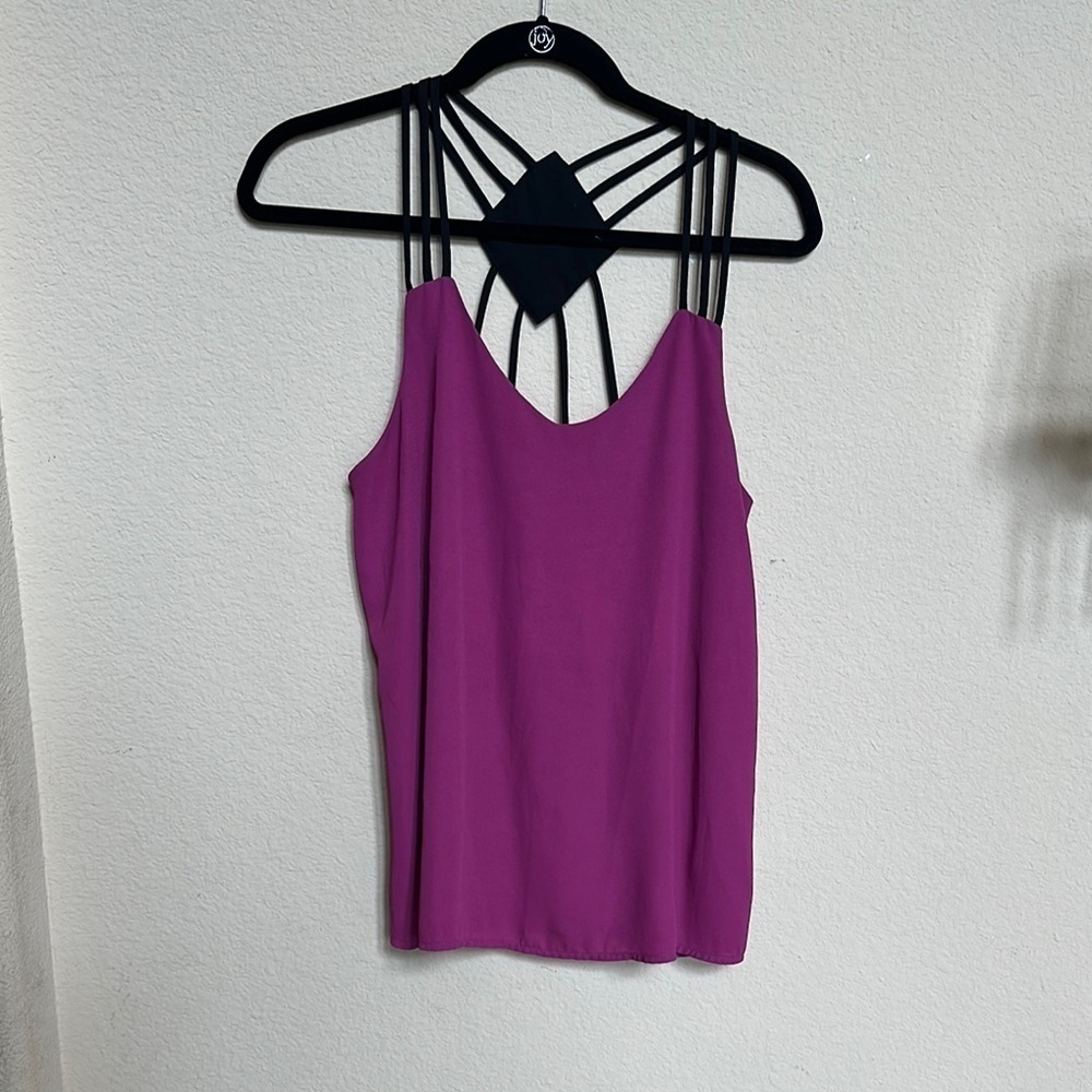 Charming Charlie Pink and Purple Backless Camisole